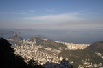 Copacabana and Sugar Loaf Mountain, seen from the statue of Christ
