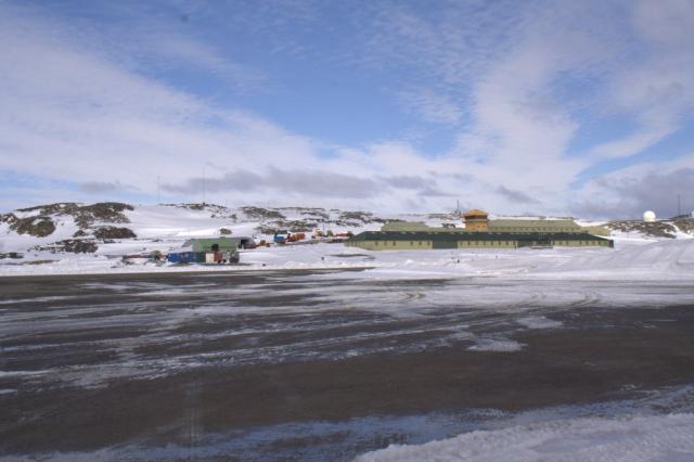 The view from the apron - what you see when you get off the plane