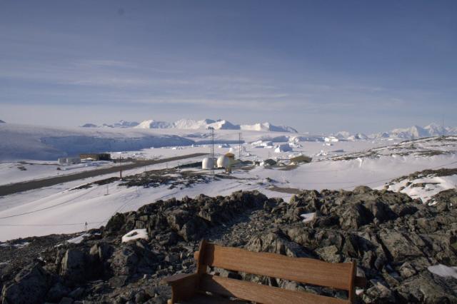 Looking back at the base from the top of the point.