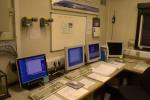 The met room - these computers collect the data from the met instruments on top of the point.