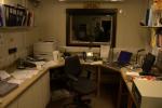 My office - the comms office, looking untidy as usual.