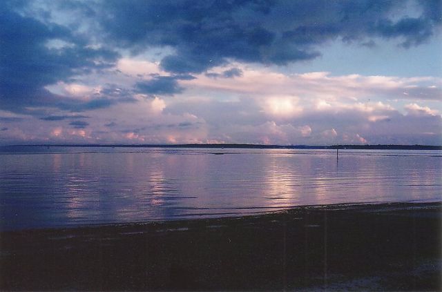 Sunset over the Solent, Calshot
